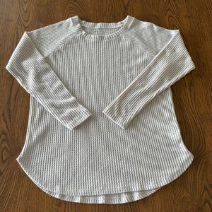 American Eagle Outfitters Women's Cream Soft and Sexy Long Sleeve